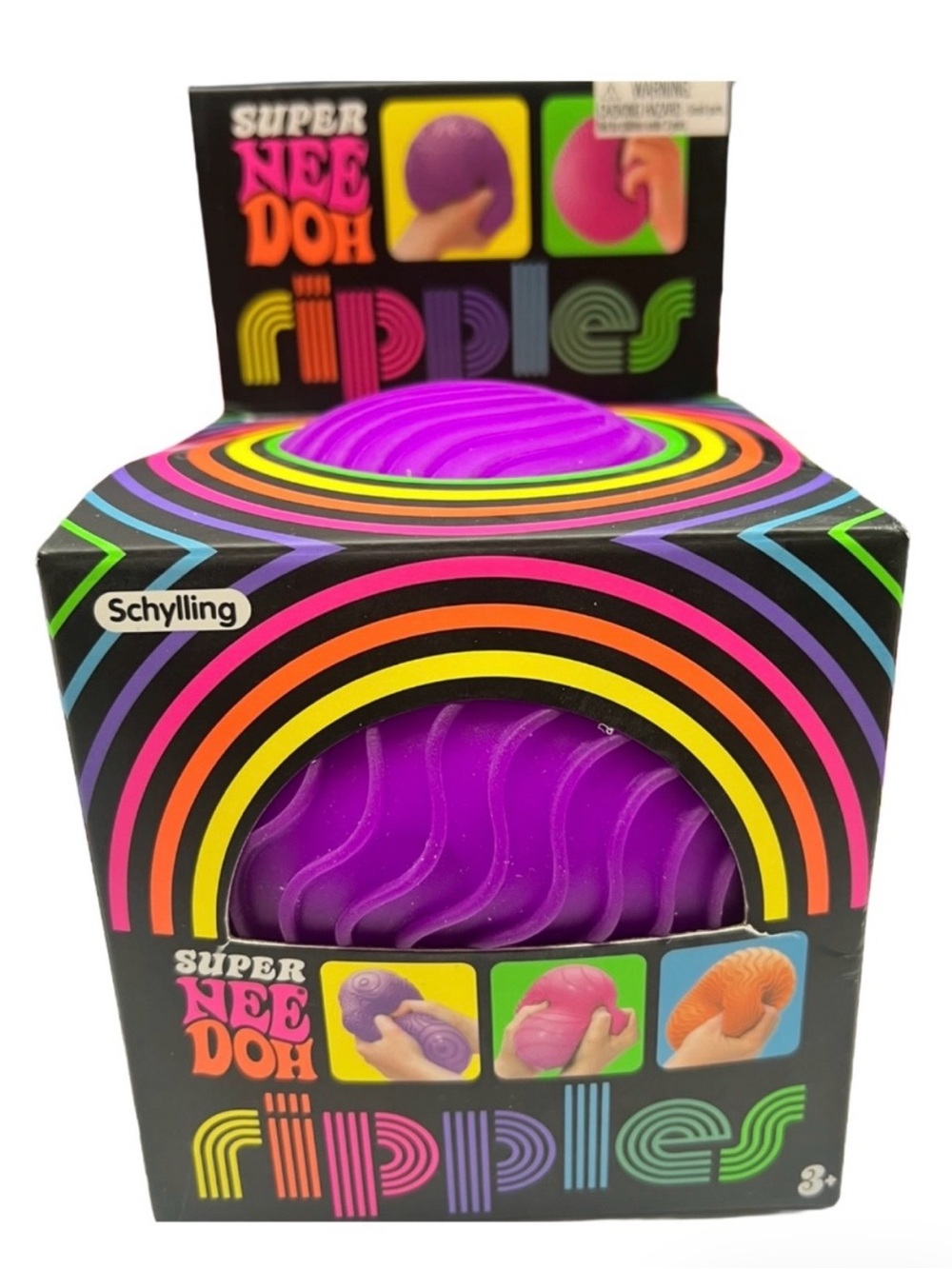Schylling Super NeeDoh Ripples Stress Ball - Purple